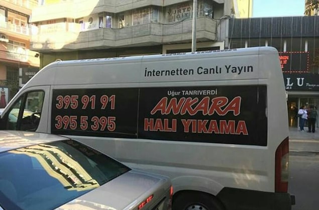 7. Halılarınızın yıkanışını ancak Ankara'da bulunan yıkamacıdan canlı yayın olarak seyredebilirsiniz.