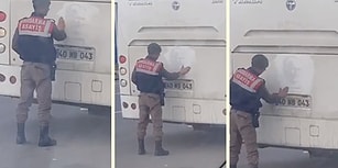 Otobüsün Üzerindeki Atatürk Silüetinin Tozunu Temizleyip İki Yanına da Kalp Çizen Güzel İnsan