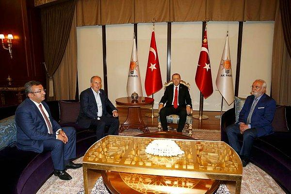 AKP Grup Başkanvekili Mustafa Elitaş görüşmenin ardından yaptığı açıklamada 'Birbirlerine başarı dilediler. İkisi de Rizeli'ymiş. Sohbet ettiler' diyerek görüşmenin olumlu geçtiğini söyledi.