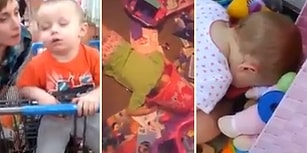 Olur Olmadık Yerlerde Uyuya Kalan Çocukların Sevimli Anları