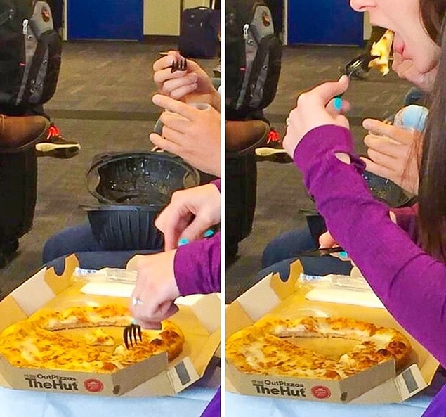 2. Pizza pizzalığından utanmış şunun hareketlere bak.