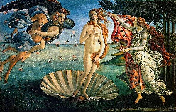 5. Botticelli'nin Venüs'ün denizden çıkışını tasvir ettiği 'Nascita di Venere' adlı eserinde sence Venüs'ün hissettiği duygu bunlardan hangisi olabilir?