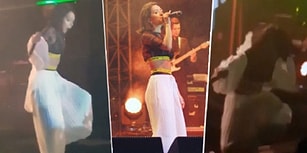 Inna, İstanbul Konserinde Sahneden Düştü!
