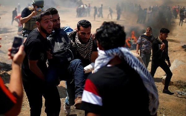 2.700'ü aşkın Filistinli ise yaralandı.