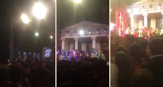 Mezuniyet Töreninde İzmir Marşı Söyleyen Öğrencileri Susturmak İçin Pop Müzik Çalan Okul Müdürü