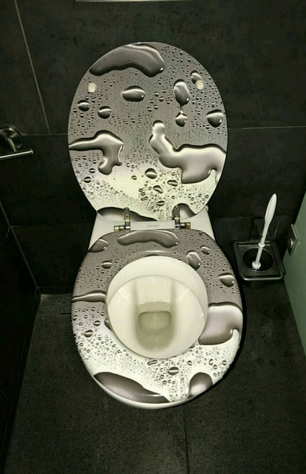 8. Разработанный для унитаза рисунок 😎