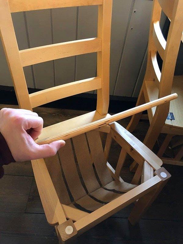 9. Bu sandalyelerin altında bulunan küçük göze eşyalarınızı koyup güvenli hale getirebilirsiniz.