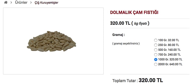 3. Annenize dolma yapımında kullanması için 1 kilo 400 gram civarında dolmalık fıstık hediye edebilirsiniz.