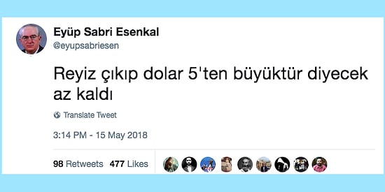 4 Lira Bilmem Kaç Kuruşa Yükselip 5 Seviyesine Selam Çakan Dolar Hakkında İki Çift Lafı Olan 15 Kişi