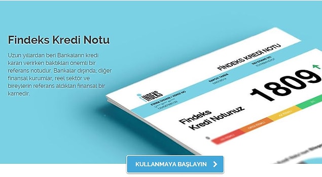 1. KKB kuruluşu olan Findeks üzerinden online olarak kredi notunuzu öğrenebilirsiniz.