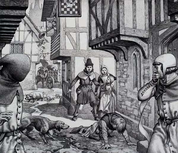 5. Болезнь, которая разорила и убила треть населения Европы в XIV веке, известна как...