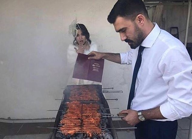 4. Yelpaze yoksa evlilik cüzdanı kullansınlar.