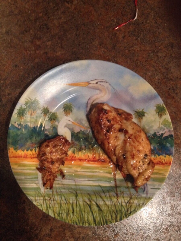 6. Куриные грудки + птицы на тарелке = идеальный ужин!