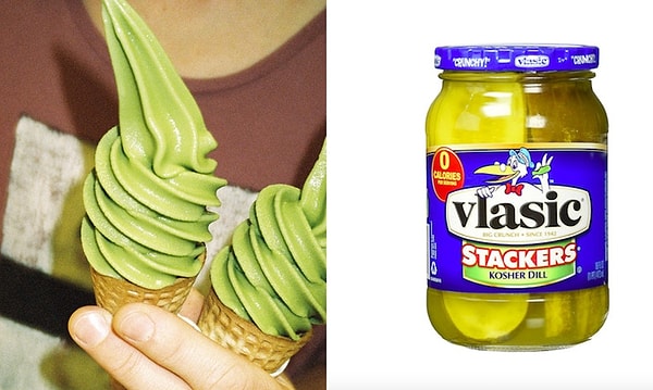 4. Ведь Lucky Pickle Dumpling Co. включило в свое меню мороженое со вкусом соленых огурцов!