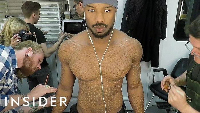 Michael B. Jordan ve Diğer Muhteşem Black Panther Oyuncularının Vücut Makyajları Nasıl Yapıldı?