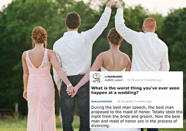 4. "Bir düğünde gördüğünüz en kötü olay neydi?"