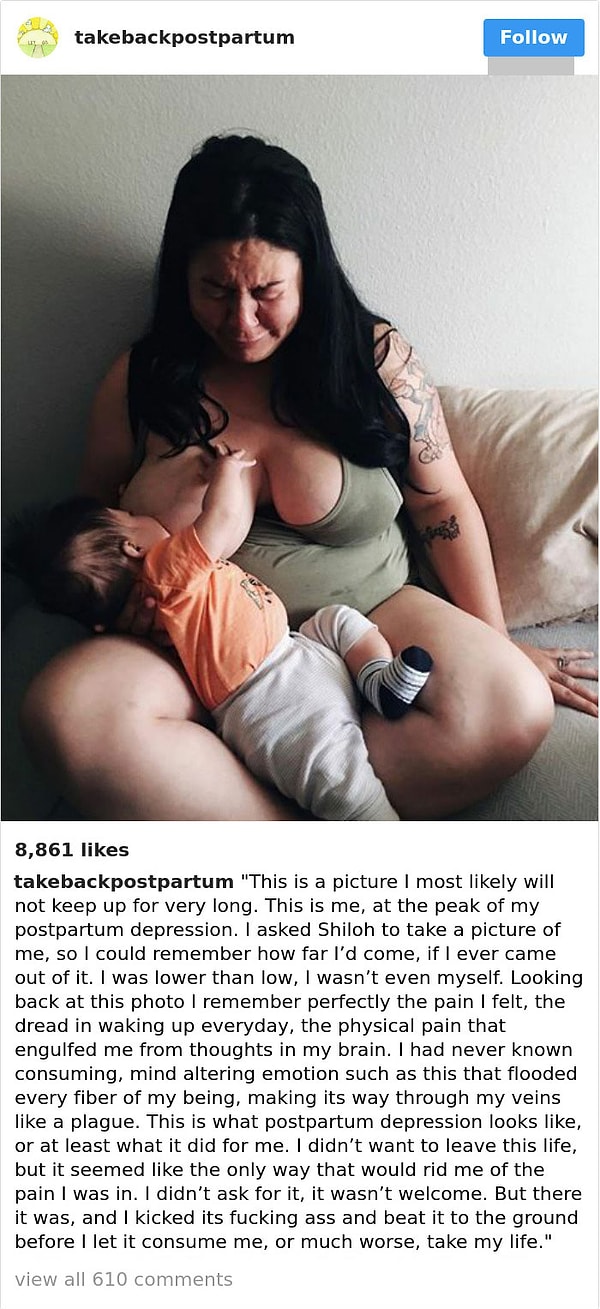 2. А это фото сделано во время послеродой депрессии, в самый худший из дней