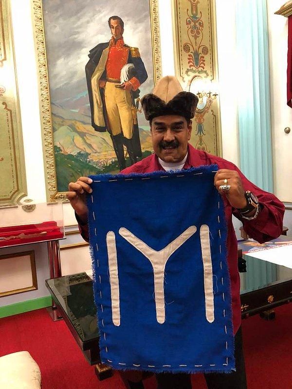 Maduro, ülkesinin Ankara Büyükelçiliği aracılığıyla dizinin yapımcı şirketine bu fotoğrafları iletti