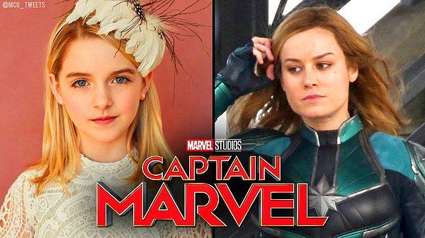 6. Captain Marvel filminde Brie Larson'ın canlandırdığı Carol Danvers'ın çocukluğunu Mckenna Grace oynayacak.