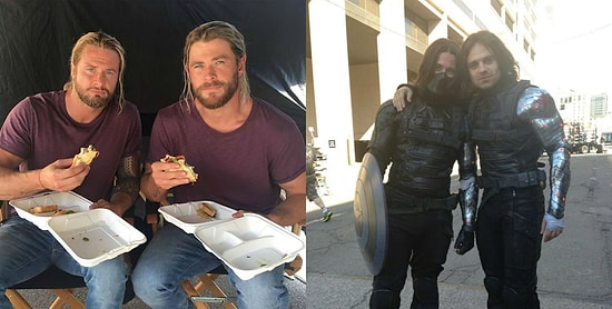 Благодаря этим фото Мстителей с их дублерами актеры кажутся уже не такими крутыми