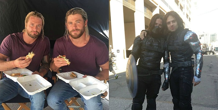 Благодаря этим фото Мстителей с их дублерами актеры кажутся уже не такими крутыми