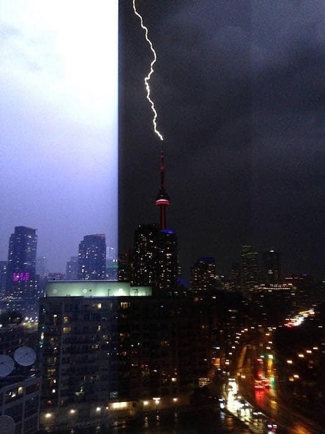 9. Bu fotoğraf Toronto'da çekildi. İnanılmaz değil mi?