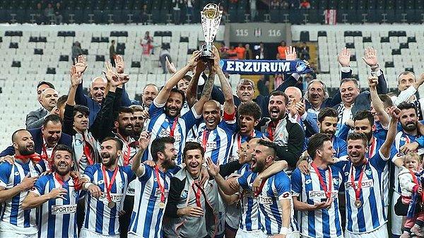 2016-17 sezonunda 2. Lig'de Play Off'lara kalan BB Erzurumspor, finalde Gümüşhanespor'u mağlup etti ve üst üste şampiyon olarak TFF 1. Lig'e yükseldi.