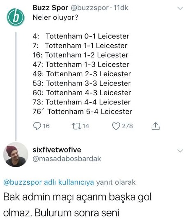 7. Maç "5-4" bitti. :)