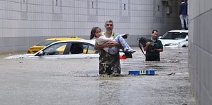 İş Yerlerini Su Bastı, Araçlar Alt Geçitte Mahsur Kaldı: 21 Fotoğrafla Ankara'daki Sağnak Yağışın Etkileri
