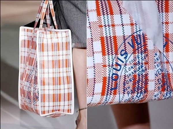 12. Базарная сумка “в клеточку”