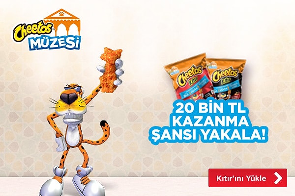 Yeni Cheetos Kıtır ile Cheetos Müzesi’ne katıl, 300.000 TL’den payına düşeni kazanma şansı yakala!