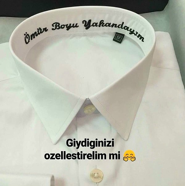 7. Özelleştirilmiş gömlekler.