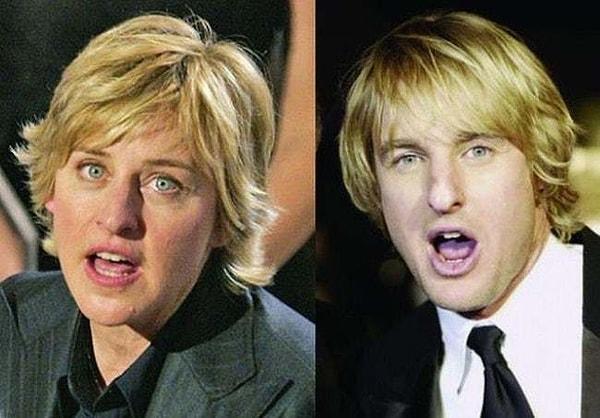 20. Ellen DeGeneres ve Owen Wilson