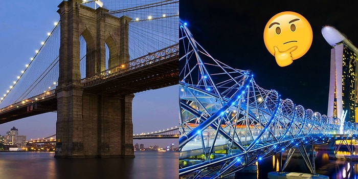 Тест: Сможете сопоставить эти знаменитые мосты с городами, в которых они находятся?