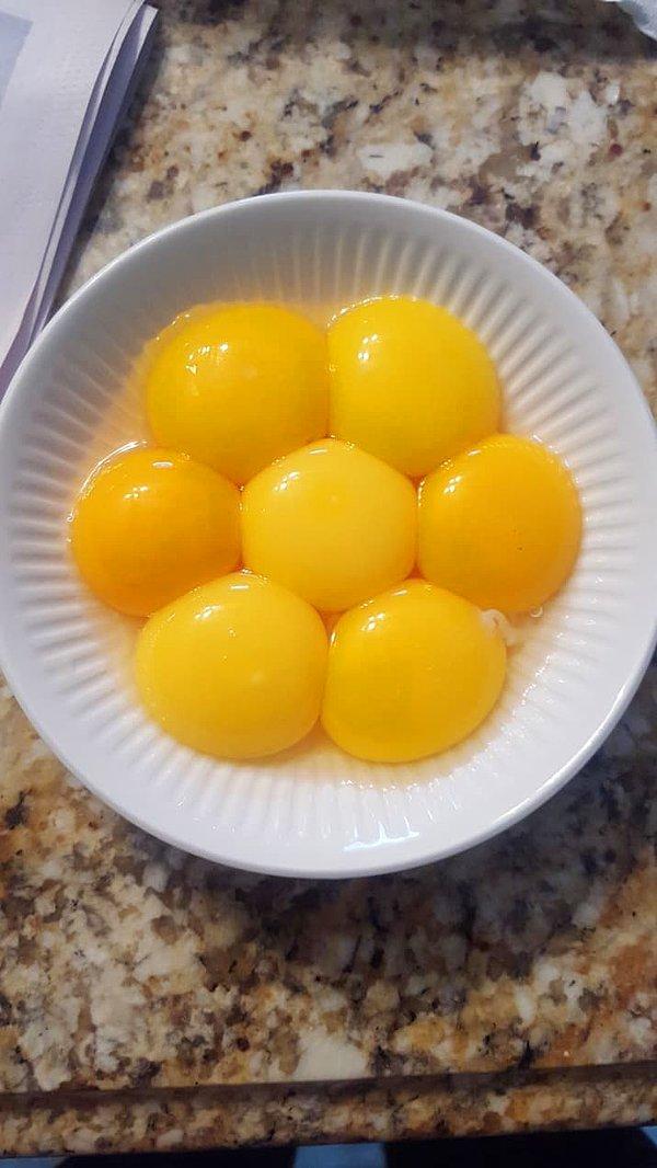 7. Yumurtaların sarısından yapılan papatya :)
