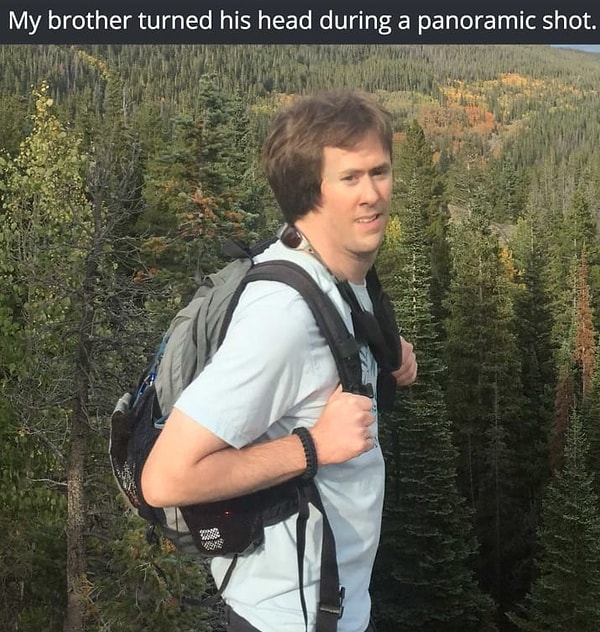 4. Лайфхак: чтобы стать знаменитым, стоит лишь повернуть голову во время панорамной съемки :)