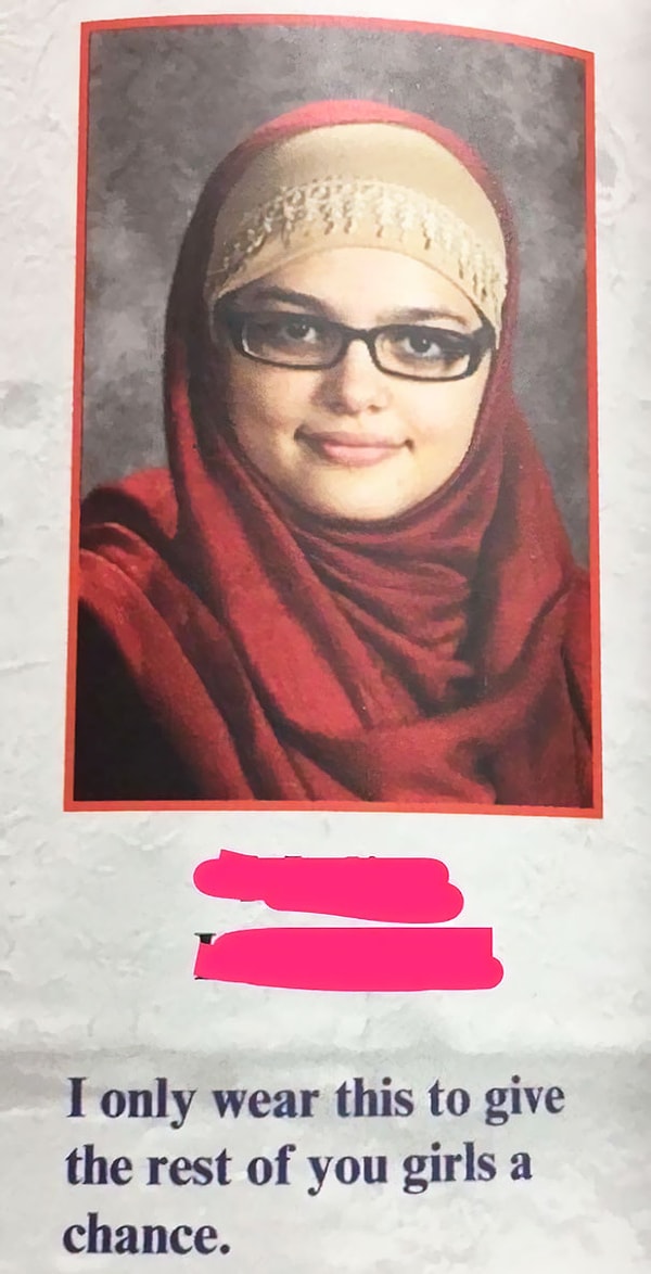 5. "Я ношу это только для того, чтобы дать другим девушкам шанс"