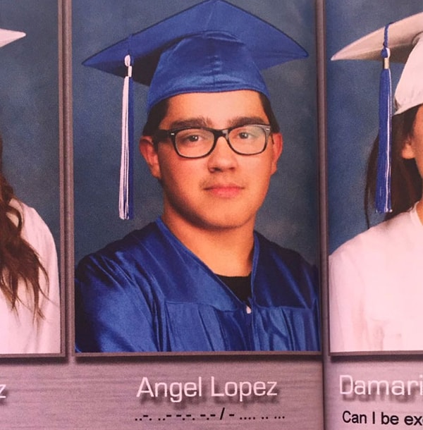 17. А этот ученик зашифровал с помощью азбуки Морзе неприличную фразу