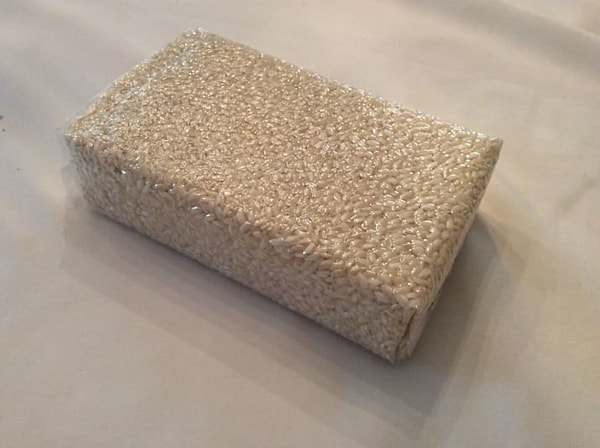 11. Упаковка риса - хоть сейчас на выставку 😎