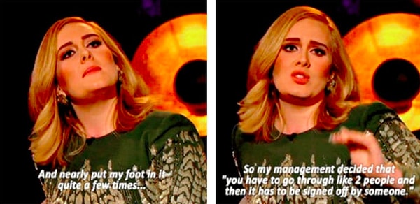 13. Менеджеры Адель закрыли певице доступ к её собственному аккаунту после того, как певица несколько раз запустила твиты, будучи пьяной...