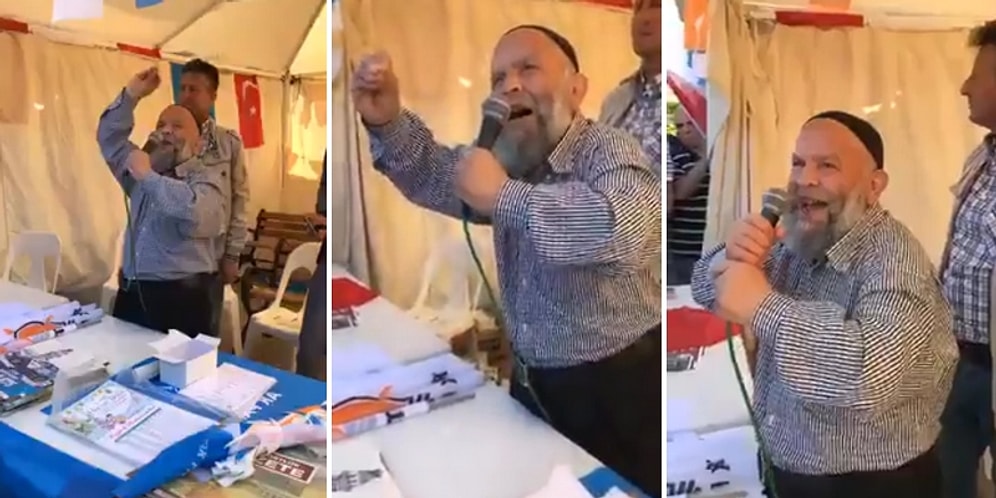 AKP Seçim Standında Halka Seslenen 'Laiklik Elden Gidiyor' Sözleriyle Fenomen Süleyman Çakır