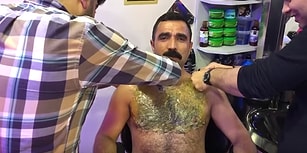 Ağda ile Göğüs Kıllarını Aldıran Emin Ağa
