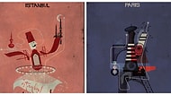 Federico Babina'nın Şehirleri İkonik Özellikleriyle Yorumladığı Birbirinden Güzel Çalışmaları