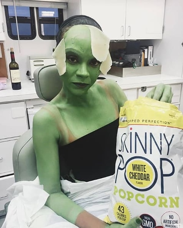 12. Гамора тоже не отстает от сестренки: