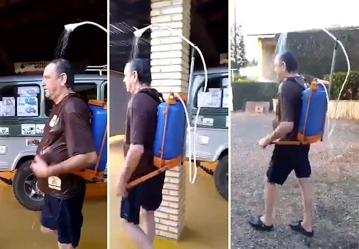 Sıcaklara Karşı Kendince Çözüm Bulan Abimizin Efsane İcadı