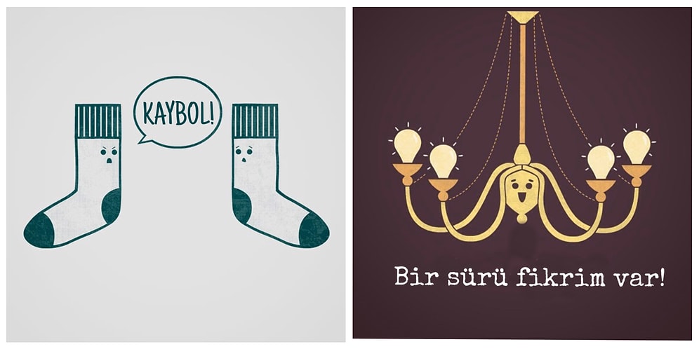 Ya Onlar da Konuşabilseydi? Nesnelerin Hislerine Tercüman Olan Birbirinden Eğlenceli Çizimler