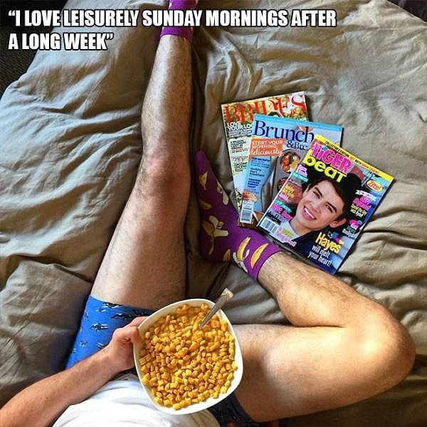 18. Воскресное утро после длинной рабочей недели