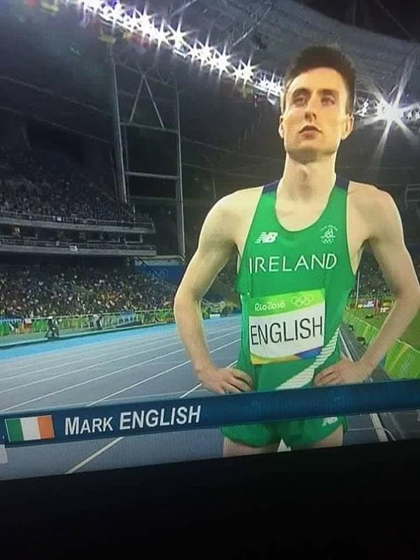 3. Kafanız mı karıştı? Soyadı 'İngiliz' olan bu İrlandalı atletin hiç umrunda değil valla.