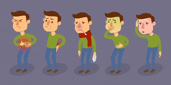 10. Назовите признаки отравления: