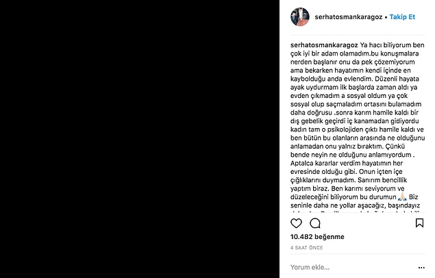 Bugün ise Serhat Osman Karagöz sessizliğini bozdu, Pucca'dan özür dileyerek atlatabileceklerinin sinyalini verdi.